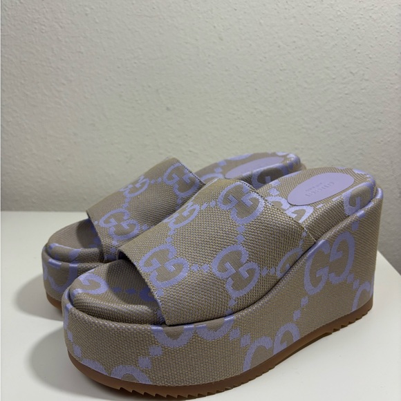 Gucci Shoes - Gucci jumbo gg platform sandals